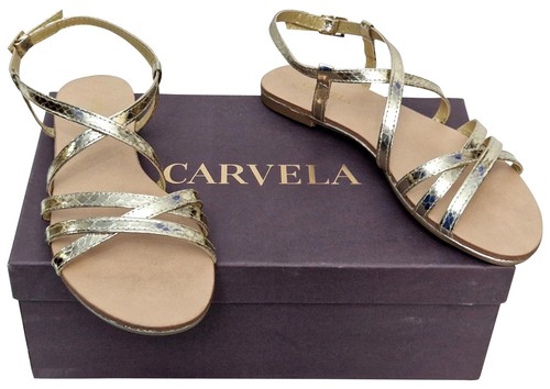 Carvela best ladies gold snake - gold,