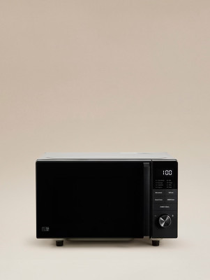 Black 20l flatbed microwave - black,
