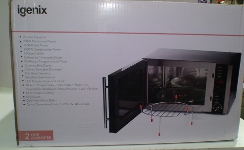 Igenix 25l 900w black digital - igenix,